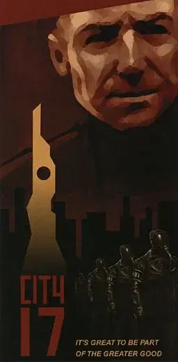 HL2 Beta propaganda poster which seems pretty similar imo