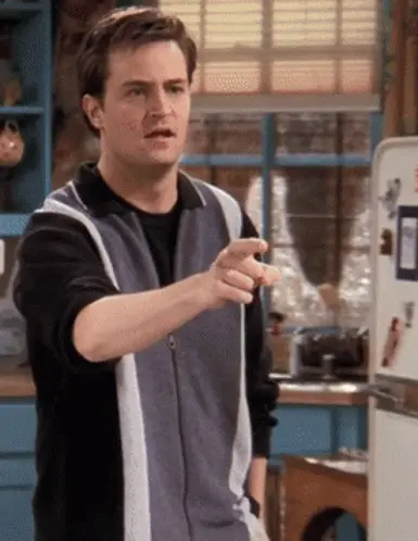 FRIENDS character Chandler saying I knew it image graphic still image