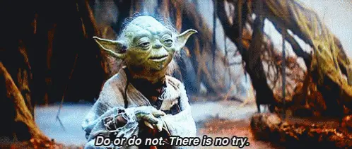 yoda from ep 5 star wars where he says quote about do or do not